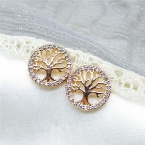 🍁3/$25 Rose Gold Tree of Life Stud Earrings